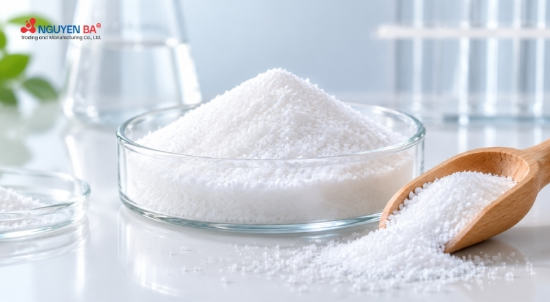 Sodium Benzoate giúp bảo quản mỹ phẩm, hạn chế vi khuẩn, nấm men và nấm mốc phát triển.